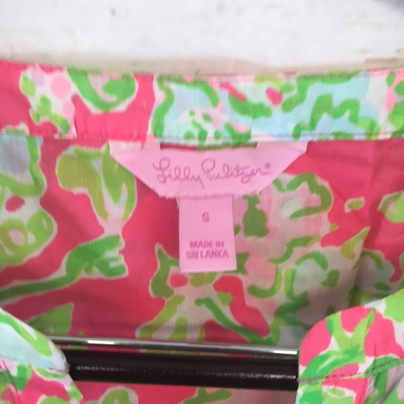 Lilly Pulitzer V Neck Boho Blouse Top - Picture 4 of 6